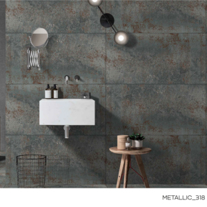 กระเบื้องพอร์ซเลนเมทัลลิก Honor ขนาด 600x1200 มม. รูปแบบขนาดใหญ่ พื้นผิวมันเงา พรีเมียม สำหรับตกแต่งผนังและพื้นภายในและภายนอกอาคาร ดีไซน์ทันสมัย รุ่น Plus Elite - Product Image 1