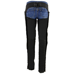 Samroz Sports Customizable Premium Leather 220g Seamless Fusing Sleeveless Motorcycle <b>Riding</b> <b>Chaps</b> Women Bikers All Seasons - Product Image 4