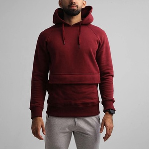 Sudadera con capucha de algodón para hombre y mujer, prenda deportiva masculina de gran tamaño con estampado de Logo personalizable, con bolsillos en la parte delantera, de alta calidad, OEM - Product Image 1