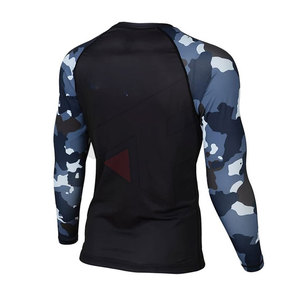 Rashguard de haute qualité pour hommes, vêtements de sport et de fitness en polyester, protection solaire, maillot de bain. - Product Image 2