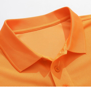 Men's <b>Orange</b> Short Sleeve for Shirt Casual 100% Cotton Solid Breathable Jersey Plain Dyed OEM Custom Brand Summer Everyday Wear - Product Image 5