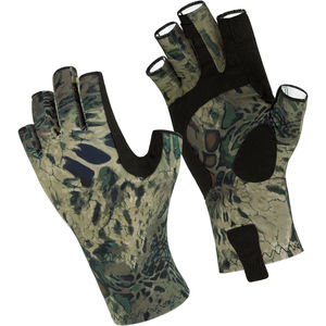 Lightweight Customized Size Logo Design Printing Fingerless Unisex Spandex Material Waterproof Breathable Fishing Gloves UV - Product Image 4