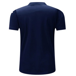 Polo de Manga Corta Azul Marino para Hombre, Corte Regular, Color Sólido, Tejido de Punto Informal - Product Image 5