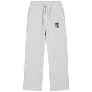 Knit Jogger <b>Pants</b> Grey Marl Casual Sweatpants Elastic Waist <b>Lounge</b> Wear Soft Knit Trousers Relaxed Fit for Men <b>Women</b> - Product Image 1