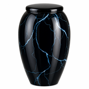 Marble Swirl Cremation Urn <b>Memorial</b> Picture Sticker with Enamel Cremation Urn for Human Funeral Ashes - Product Image 6