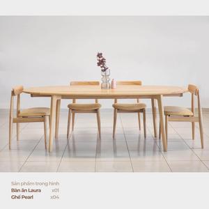 Scandinavian Style Solid Wood Eco-Friendly Durable Foldable <b>Dining</b> <b>Table</b> <b>Set</b> with Chairs Home <b>Dining</b> Furniture - Product Image 4