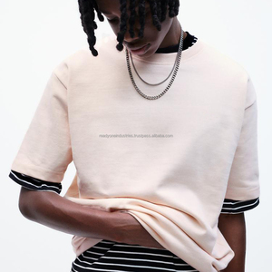 T-shirt à manches courtes pour homme, couleur personnalisée, logo personnalisé, 100% coton, coupe ample, imprimé DTG DTF, streetwear uni - Product Image 5