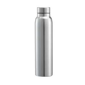 Bouteille d'eau incurvée en acier inoxydable, gourde de sport ergonomique en métal avec sangle de transport, étanche et réutilisable pour l'hydratation - Product Image 4