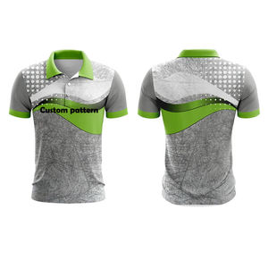 Polo de golf personnalisé pour homme, polo à séchage rapide, impression intégrale par sublimation, polyester et élasthanne, polo personnalisé avec logo - Product Image 3