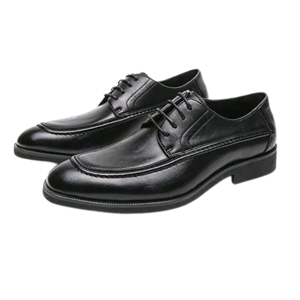 Chaussures décontractées en cuir pour hommes, bout rond, dessus en cuir, confortables, styles quotidiens, fabricant en gros - Product Image 5