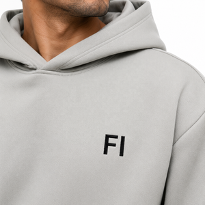 OEM Structured Custom Hoodies Set Men Minimalist Thick-Knit Sweatshirt Pullover <b>Tracksuit</b> Modern Streetwear Winter Warm Outfit - Product Image 5