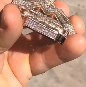 CONCEPTION Joyería Hip Hop de Alta Calidad, Colgante de Letra Personalizado de Plata de Ley 925 con Moissanita y Diamantes VVS, para Hombre, Certificado GRA - Product Image 3