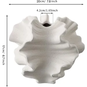 Elegante Florero Decorativo de Mesa para Comedor, Oficina, Vestíbulo, Navidad, Estilo Costero, Floral, Hierro Premium, Ecológico, ZAHID - Product Image 1