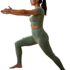 Shorts de sport et soutien-gorge de sport respirants pour femmes, fitness, yoga, 80% nylon, 20% élasthanne - Product Image 3