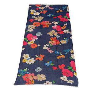 100% Modal coton aquarelle plume motif numérique imprimé longue enveloppe Style femmes écharpe exclusive Texture douce meilleur prix - Product Image 6