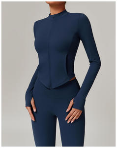 Women Seamless 3 Piece Yoga Set Sleeveless Crew Neck Top High Waist <b>Leggings</b> Solid Breathable Spandex/<b>Nylon</b> Workout Outfit - Product Image 4