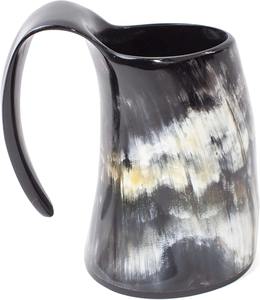 Taza de Cuerno Vikinga Hecha a Mano con Diseño Único de Animales Tallados, Ecológica, de Alta Calidad, Personalizada, de Ágata Natural - Product Image 6