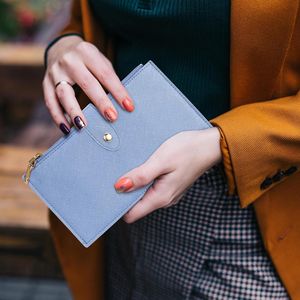 Large Size Bifold Multi <b>Card</b> RFID <b>Wallet</b> for <b>Women</b> Zipper Pocket Credit <b>Card</b> Holder - Product Image 3