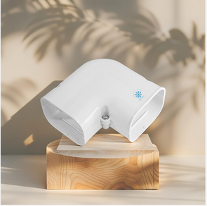 Cubiertas Decorativas para Tuberías de Aire Acondicionado de PVC Blanco Premium, Rectas y en Ángulo de 90 Grados, Serie VT75-3, Pequeñas, Ecológicas, ODM - Product Image 1