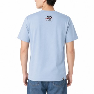 เสื้อยืดผู้ชายคุณภาพสูงขายส่ง ผ้าฝ้าย 100% 210gsm พิมพ์ลายดิจิตอลตามสั่ง โลโก้ 2 สี ทรงหลวม ระบายอากาศดี ไหล่ตก - Product Image 2