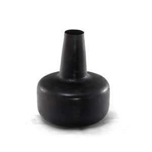 แจกันทรงเตี้ยสีดำสไตล์วาบิซาบิ งานแฮนด์เมดทรงกลม สำหรับตกแต่งห้องนั่งเล่นสมัยใหม่ สำนักงาน หรืองานแต่งงาน - Product Image 1