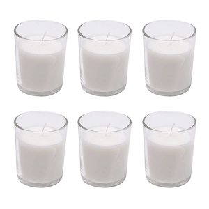 Industrial Factory Sale 4oz Embossed Glass Votive Holder Candle Jars Lids Labels Sun Moon Stars Design Clear Handmade Christmas - Product Image 4