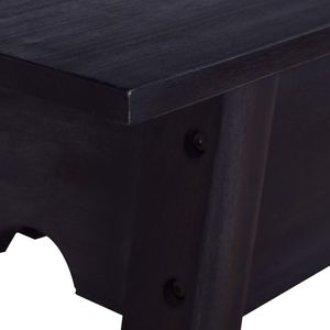 Table console en bois de mahogany massif, couleur café clair, taille moyenne, catégorie de produits : tables consoles - Product Image 5