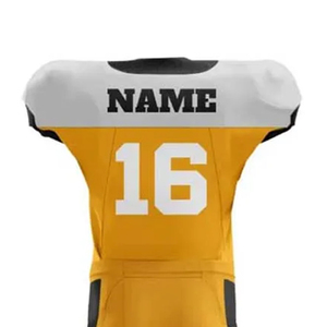 Vêtements de sport actifs durables en matériau premium, coupe athlétique, uniforme de football américain, maillot avec numéro 16 et pantalon - Product Image 5