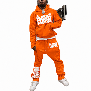 Conjunto Deportivo Personalizado Premium con Sudadera con Capucha y Pantalones Jogger, Diseño Gráfico, Moda Urbana, Proveedor Mayorista OEM ODM - Product Image 1