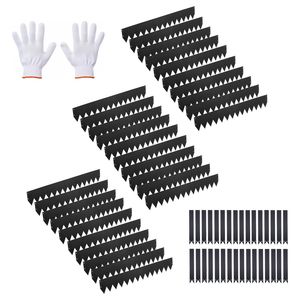 Bordatura per Paesaggistica in Acciaio Zincato, Confezione da 30 Pezzi, 40 x 6 Pollici, Resistente, con 32 Clip di Montaggio per Pietre da Giardino - Product Image 1
