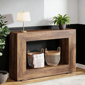 Consolle Rustica in Legno Stile Fattoria con Vano Contenitore per Ingresso o Divano - Categoria Prodotti: Consolle - Product Image 1