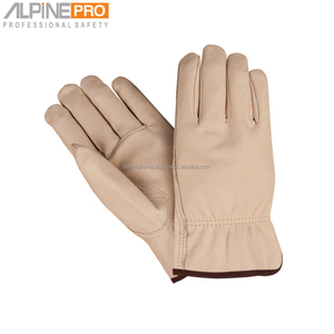 Gants de travail en cuir noirs personnalisés de marque pour chauffeurs, avec protection anti-coupure et anti-chaleur, vente en gros directe usine OEM - Product Image 4