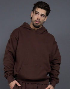 Ensemble de survêtement de haute qualité pour hommes, sweat-shirt à col montant et pantalon de survêtement amples, 100% coton, hiver - Product Image 2