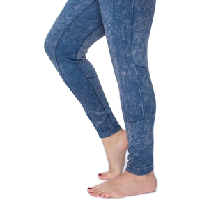 Leggings de yoga vintage sans couture respirants à taille haute élastique pour femmes en Spandex/Nylon avec logo personnalisé en gros - Product Image 5