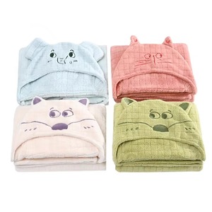 Toallas de Baño para Bebés con Capucha, Súper Absorbentes, de Algodón Lavable, Cómodas, con Dibujos Animados - Product Image 5