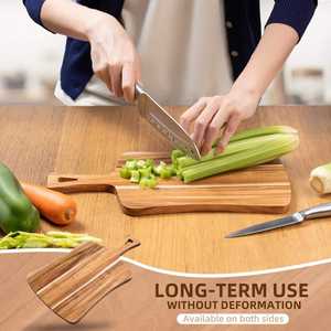 Tabla de cortar de plástico de calidad alimentaria |   Tabla de Cortar Antideslizante y Resistente a los Olores para Carne, Pescado, Frutas y Verduras - Product Image 3