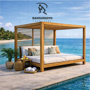 Lit de soleil et gazebo imperméables et durables pour une utilisation en extérieur dans les hôtels et les villas - Product Image 2