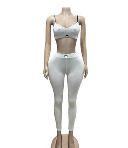 Ensemble deux pièces sexy pour femme, débardeur et pantalon, style urbain, printemps, noir uni, taille polyvalente, coupe régulière, polyester - Product Image 5