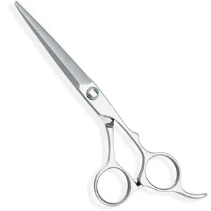 Tijeras de Peluquería Profesionales de Doble Apoyo para Dedos, con Borde de Cuchilla, de Acero Inoxidable, para Adelgazar el Cabello, con Logotipo Personalizado - Product Image 4