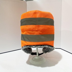 Chapeau d'hiver chaud réfléchissant haute visibilité avec cache-oreilles, coupe-vent, doublure en fausse fourrure, pour le sport et la sécurité, unisexe, pour temps froid - Product Image 6
