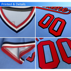 Camiseta de Béisbol Personalizable con Cuello en V, Ropa Deportiva Profesional para Equipos, Uniforme de Béisbol Ligero y Transpirable - Product Image 5