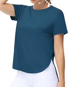 Camiseta Deportiva de Compresión de Manga Larga de Secado Rápido para Mujer, Colores Sólidos, para Yoga y Running, Tallas Grandes para Adolescentes - Product Image 1