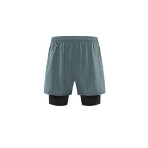 Shorts de sport pour hommes, trois pièces, élastiques, pour le basketball, la course à pied, la remise en forme, shorts d'entraînement à séchage rapide pour l'été avec doublure - Product Image 5