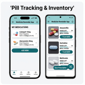 Aplicación de Recordatorio de Medicamentos RoyalCraft – Recordatorio de Pastillas, Rastreador de Medicamentos, Alertas de Salud y Programador de Dosis IOS/Android/Linux/Mac - Product Image 2