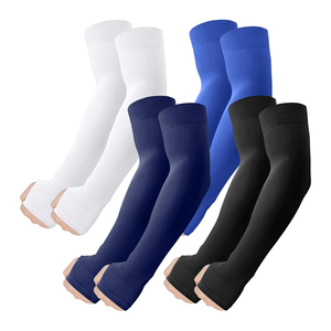 Nuevas Mangas Protectoras de Poliéster Sólido de Alta Calidad UPF50+ Largas para Protección Solar para Mujer en Negro, Rojo, Blanco y Gris - Product Image 6
