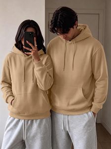 Unisex Pullover <b>Hoodie</b> Men Women Cotton Blend Fleece Sweatshirt <b>Oversized</b> Casual Streetwear Eco-Friendly Breathable Pocket <b>Long</b> - Product Image 3