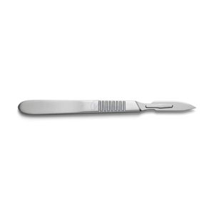 Cuchilla Quirúrgica de Precisión Fina con Mango de Acero Inoxidable, Portacuchillas Reutilizable, Instrumento Médico para Uso en Quirófano - Product Image 3