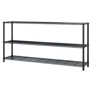 6 Tier Iron Display <b>Stand</b> 150*45*213cm with Adjustable Spacing Feet Wheels for Garage <b>Shelves</b> Easy Disassembly and Assembly - Product Image 6