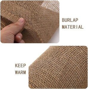 Enveloppes de protection pour arbres en toile de jute 100 % naturelle, 7,8 po x 39,4 pi, écologiques, protection contre les gelées hivernales, couvre-corps d'arbre - Product Image 5