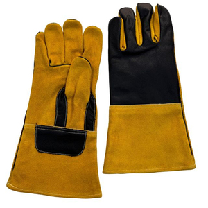 Premium Quality Welding Gloves New Latest Design 2026 <b>Comfortable</b> Solid Color Men And Women Leather Welding Gloves - Product Image 1